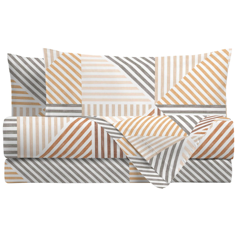 Amo La Casa Bed Sheet Set - King - Stripes