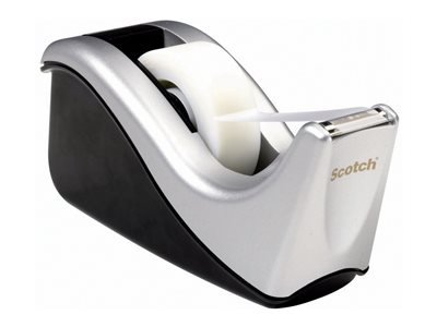 Scotch C60-ST Desktop Tape Dispenser - Silver/Black
