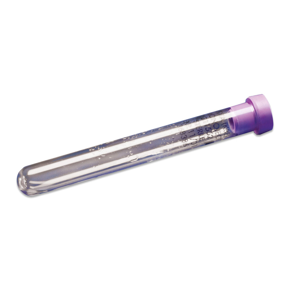Monoject™ Blood Collection Tube, Silicone Coated Lavender Stopper, 10mL