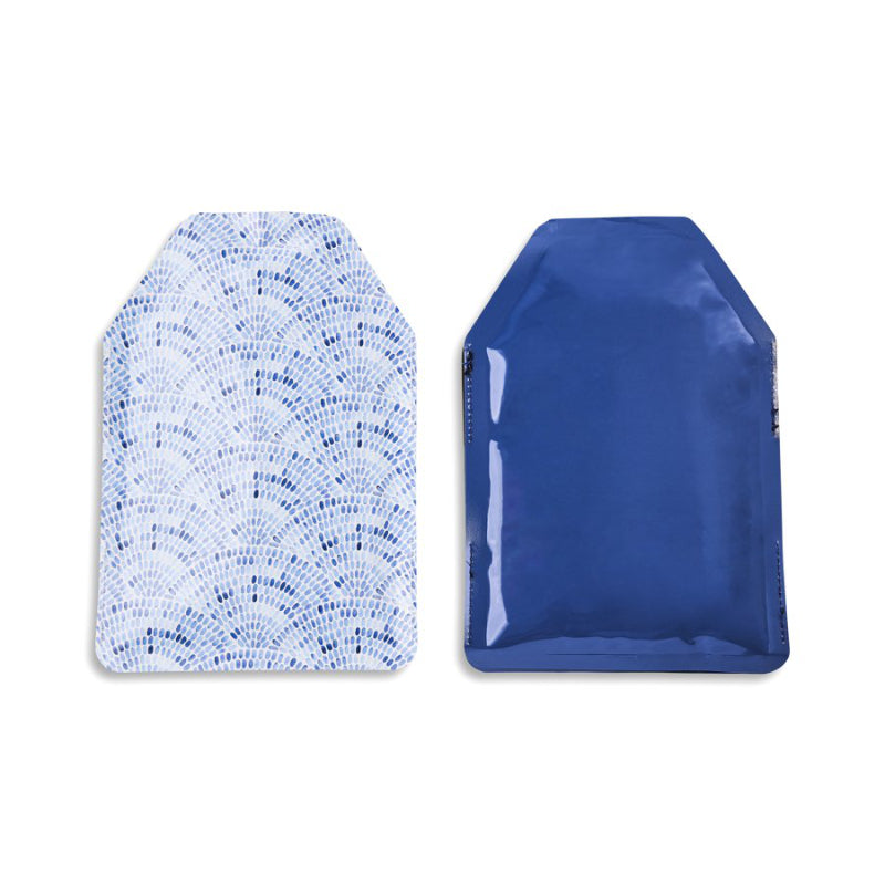 Core Kitchen Bottle Cooler Bag Set - White / Blue - 2 piece