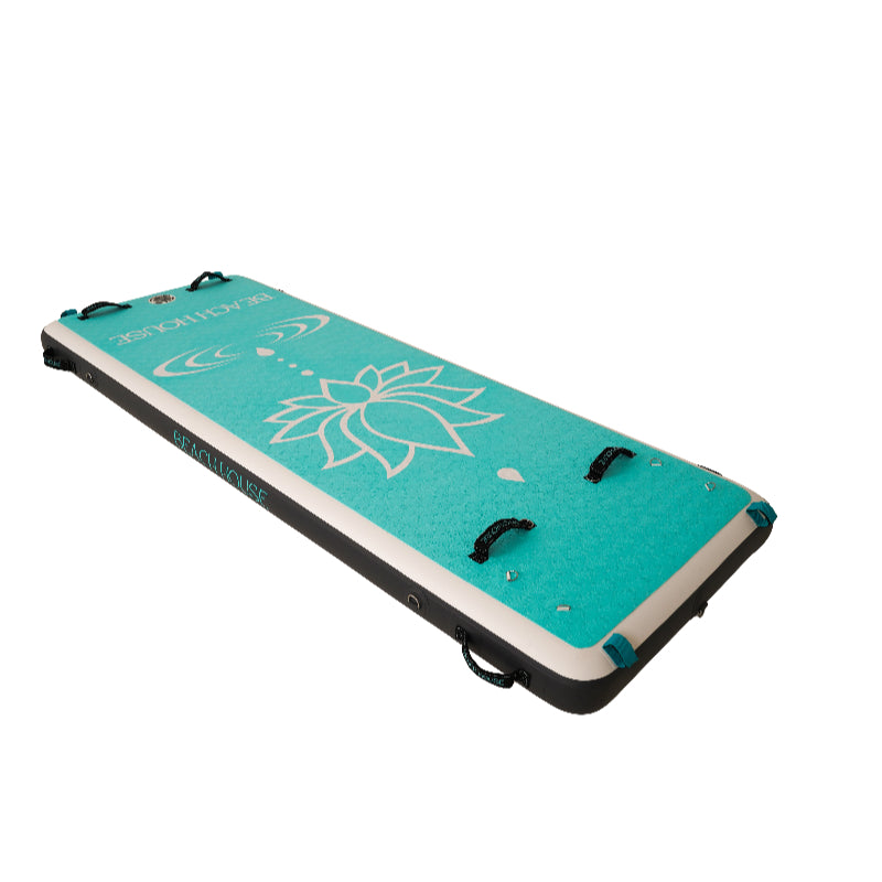 Beach House Inflatable Yoga Board - Blue - 72x24x21 Inch