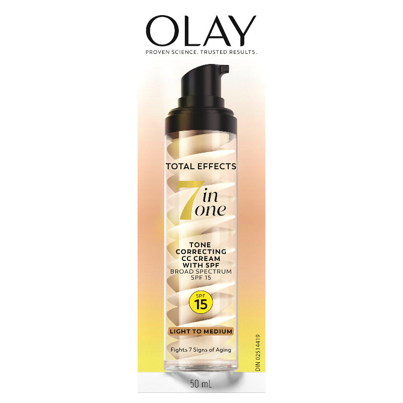 Olay CC Cream Total Effects 7-in-1 Tone Correcting Moisturizer with SPF 15 - Light to Medium - 50ml