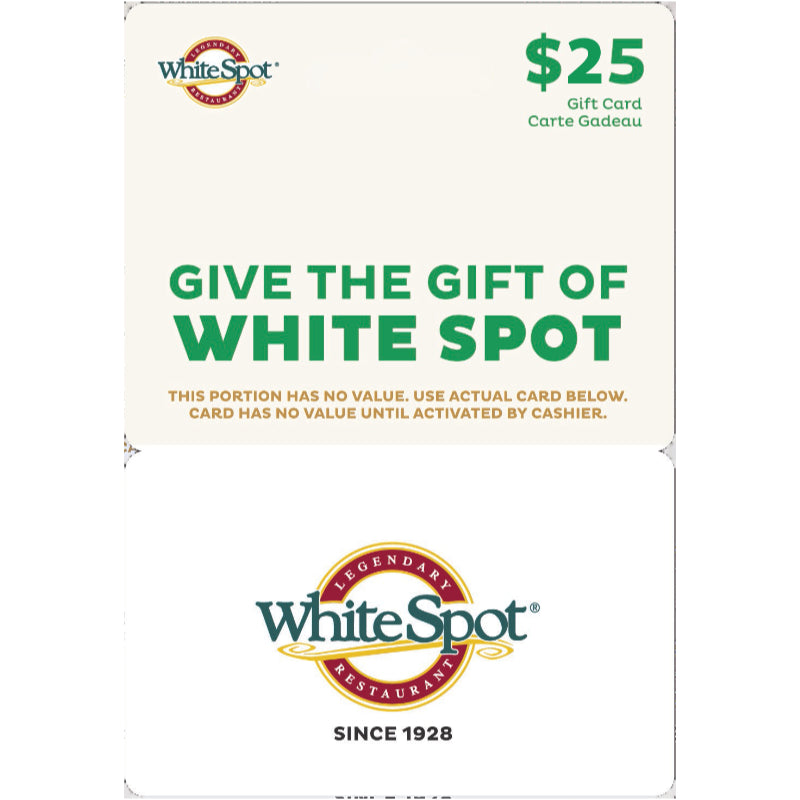 WhiteSpot Gift Card - $25