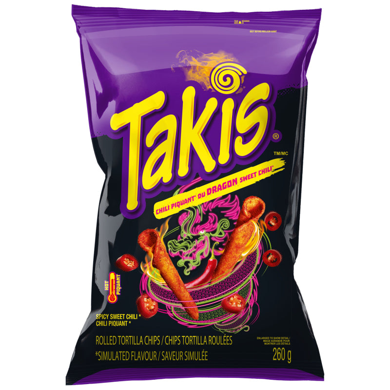 Takis Dragon Rolled Tortilla Chips - Spicy Sweet Chili - 260g