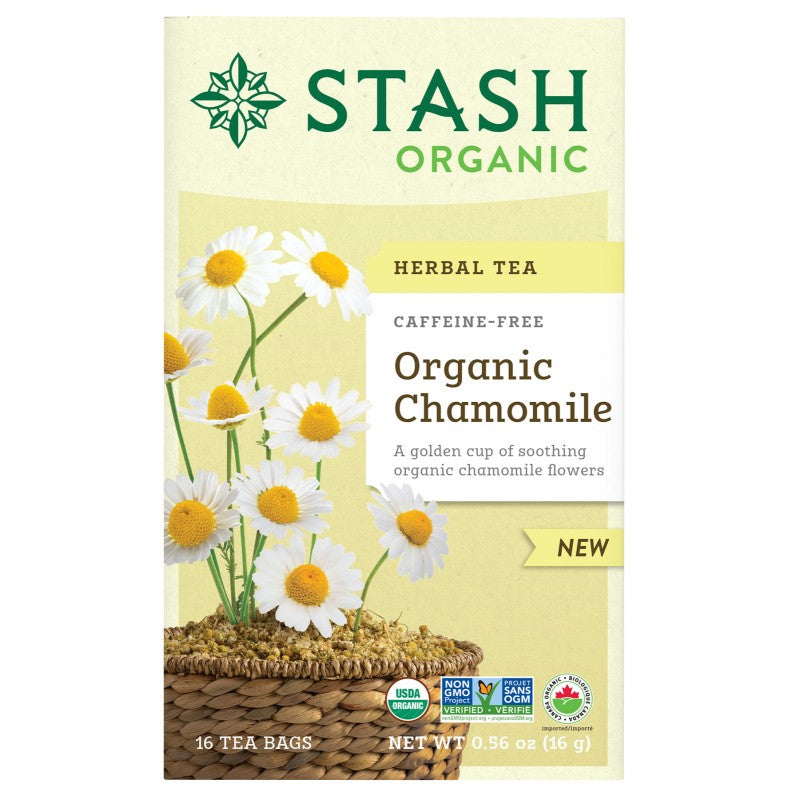 Stash Organic Chamomile Herbal Tea - 16's