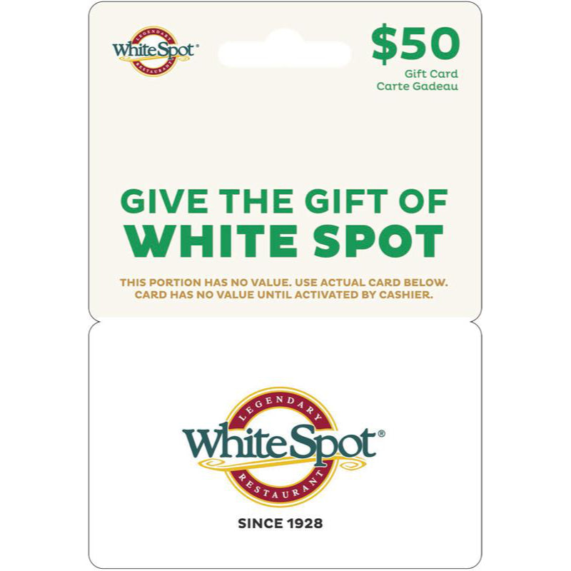 WhiteSpot Gift Card - $50