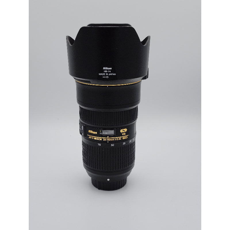 USED: Nikon NIKKOR AF-S 24-70mm f/2.8E ED Lens - Black - 10/10 - #2026107