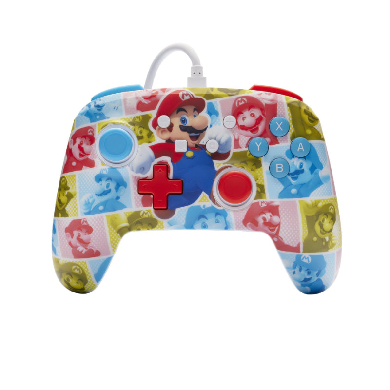 PowerA Enhanced Wired Gamepad for Nintendo Switch - Mario Hero Reel - NSGP0282-01 - Open Box or Display Models Only