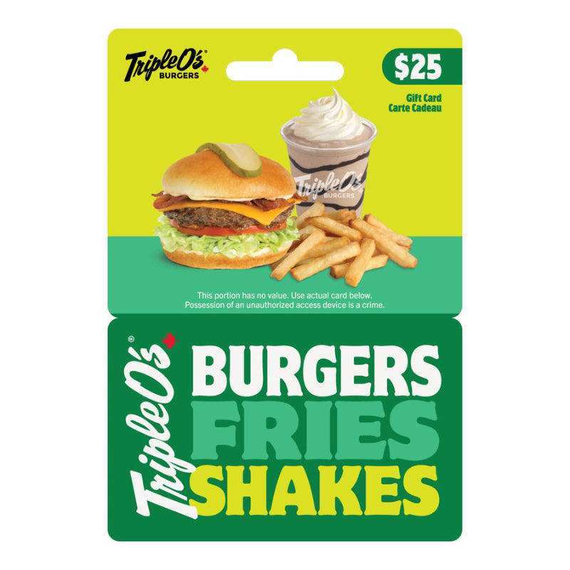 TripleO's Gift Card - $25