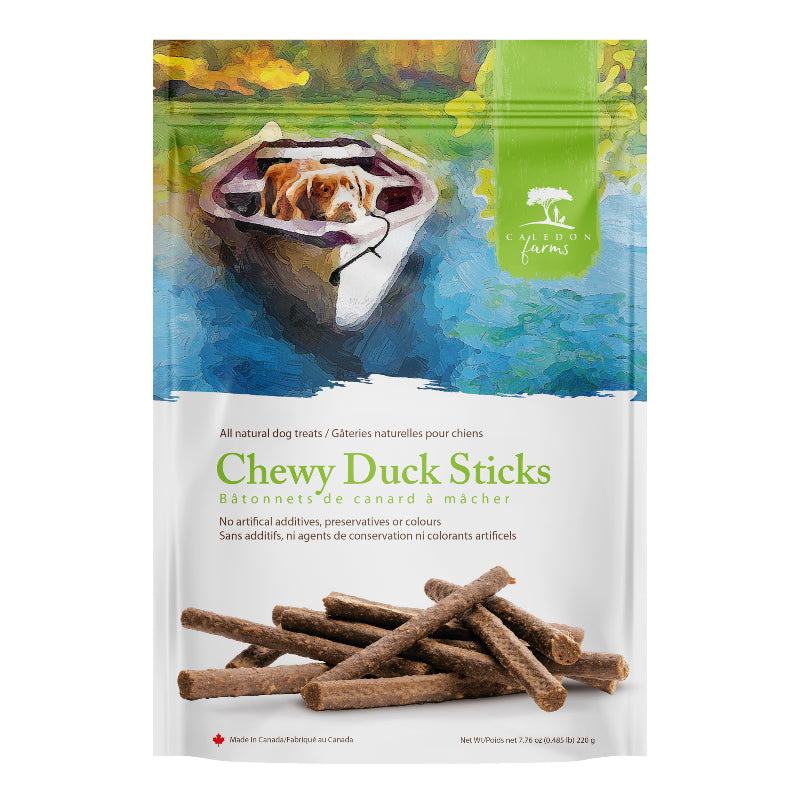 Caledon Farms Chewy Sticks for Dogs - Duck - 220g