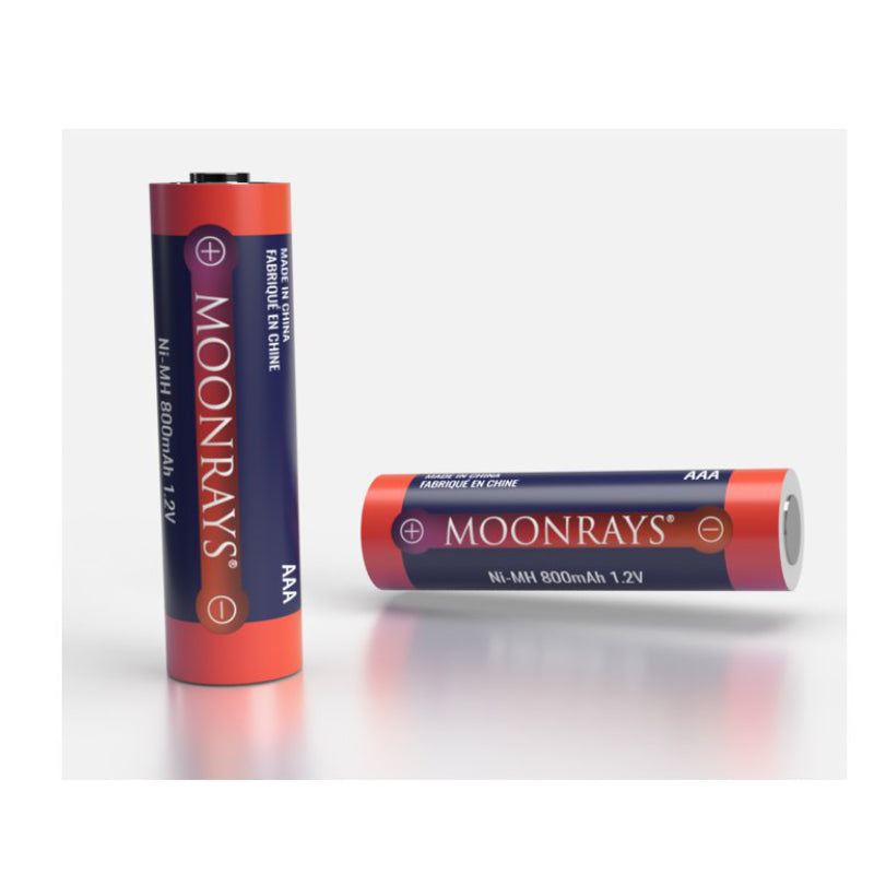 MOONRAYS AAA Rechargeable Batteries - 4 pack