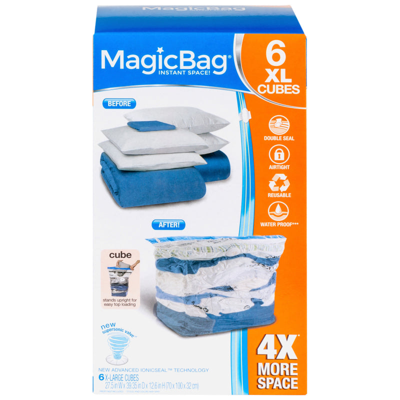 MagicBag Instant Space Saver Storage Cubes - Extra Large - 70x32x100cm