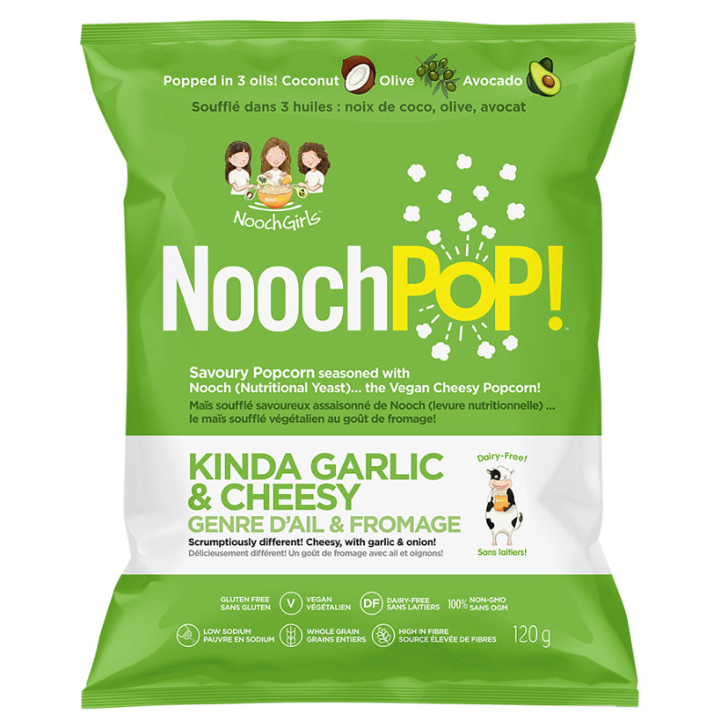 NoochPOP! Kinda Garlic & Cheesy Savoury Popcorn - 120g