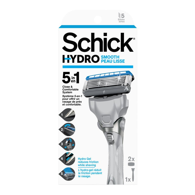 Schick Hydro Smooth Men's Refillable Razor - 5 blades