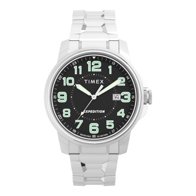 Timex Expedition Field Wristwatch - Steel/Black - TW4B31300GP