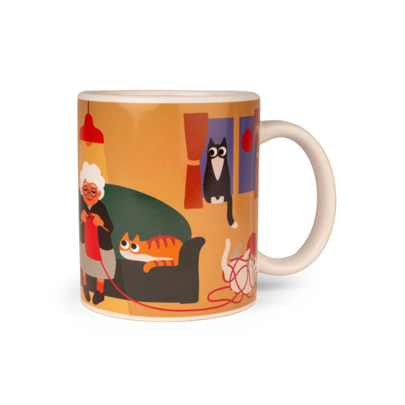 Kikkerland Mug - Cat Lady Morph - 325ml