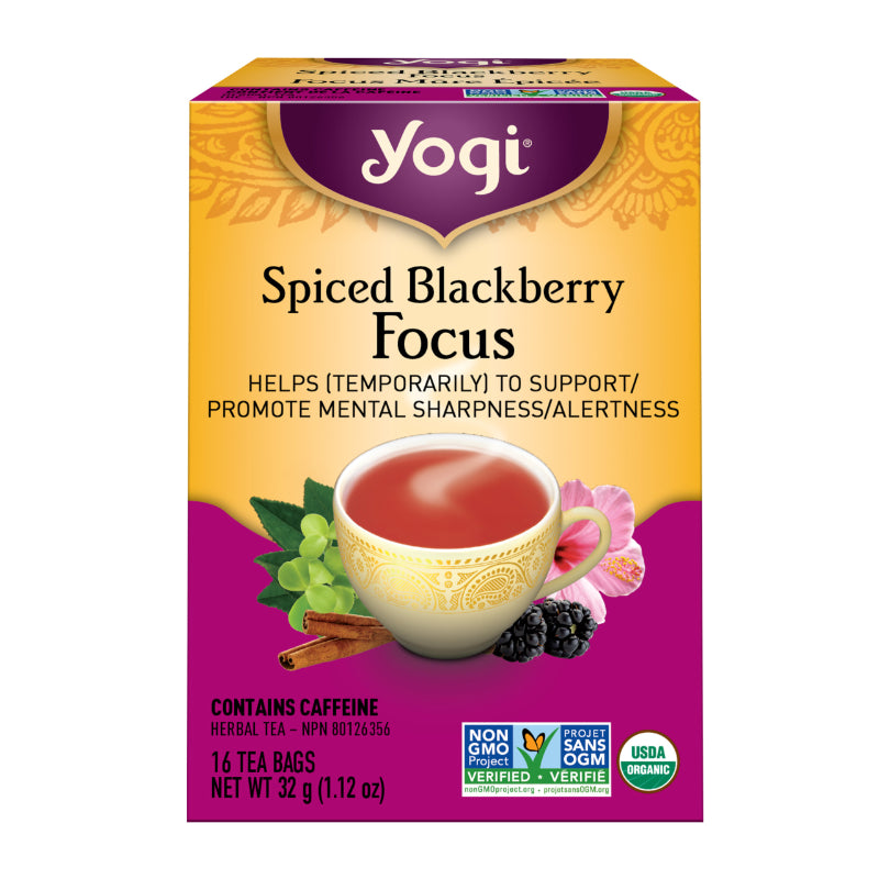 Yogi Tea Spiced Blackberry - Focus - 16s