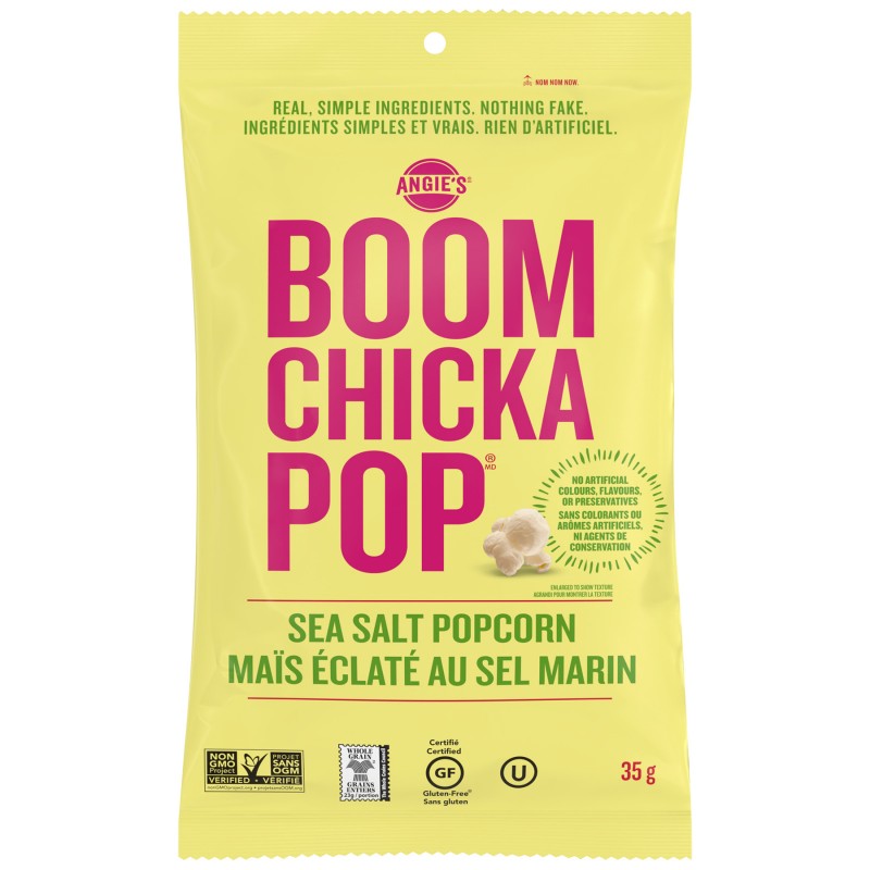 Angie's Boomchickapop Popcorn - Sea Salt - 35g