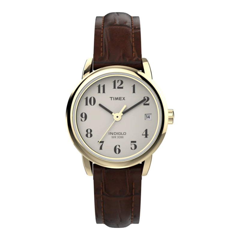 Timex Easy Reader Wristwatch - Brown/Gold Tone - T20071GP