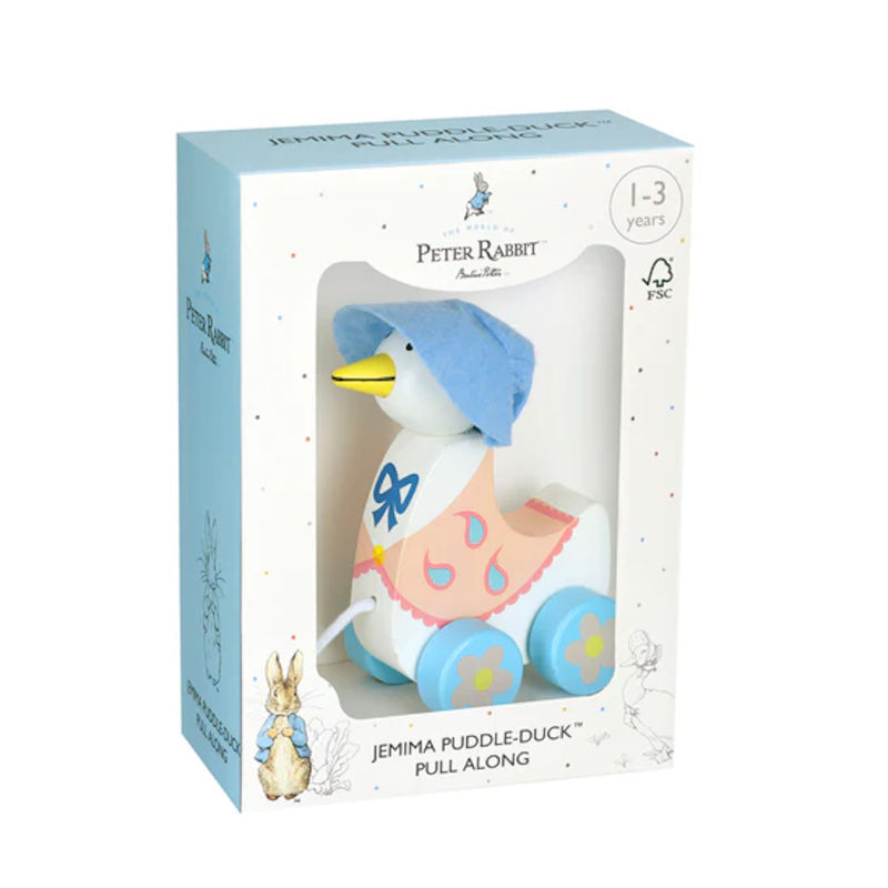 Peter Rabbit Beatrix Potter Jemima Puddle-Duck Pull Along Toy - 5.12x3.54x2.36 Inch