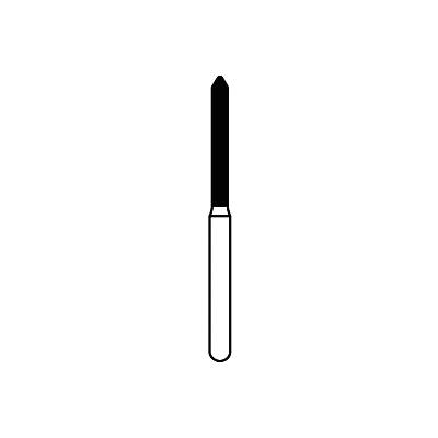 Solo Diamond™ Single-Use Diamond Burs – FG, Coarse, Green, Cylinder Bevel End, 25/Pkg