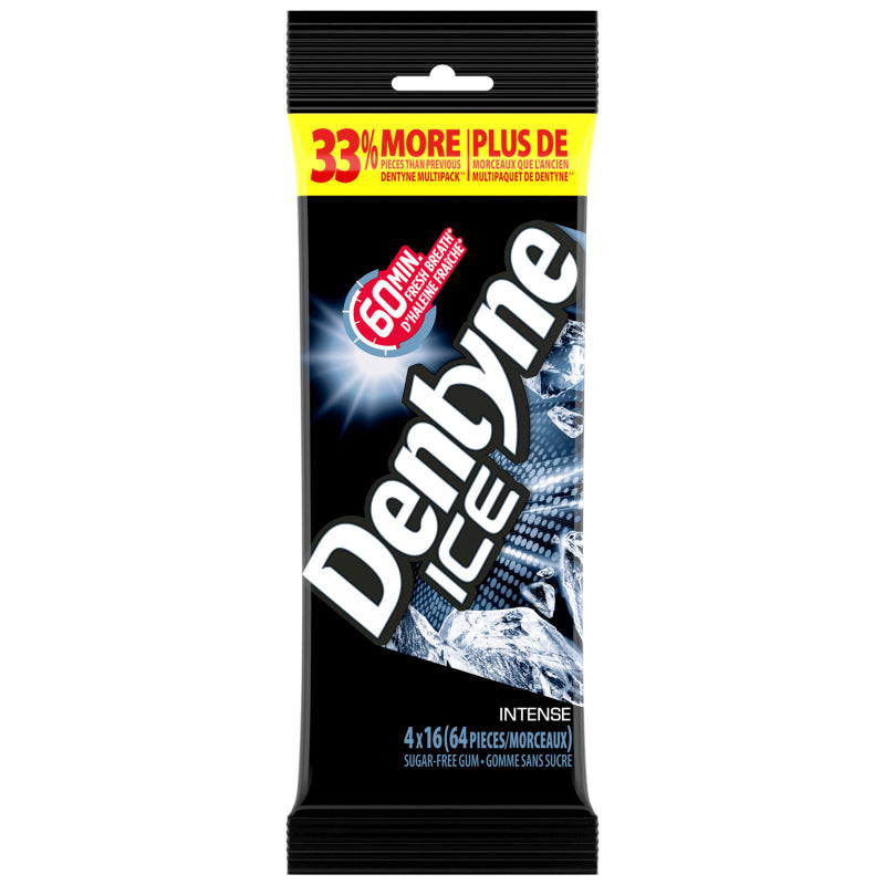 Dentyne Ice Sugar-Free Chewing Gum - Intense - 4 x 16 piece