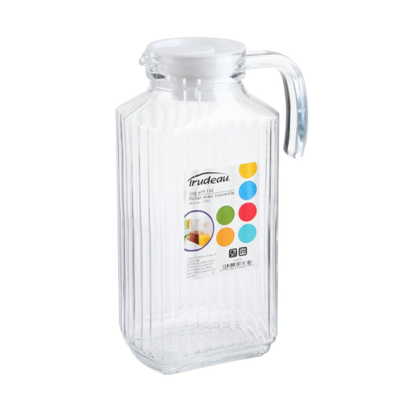 Trudeau Bohemia Linea Jug - Clear - 1.8L