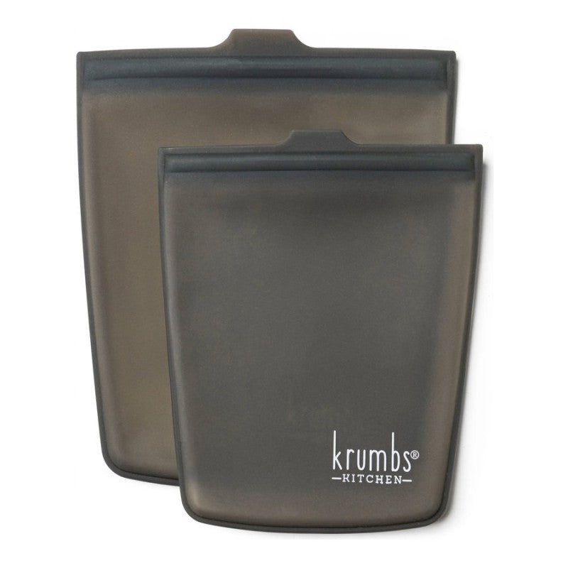 Krumbs Kitchen Essentials Food Storage Bags - Black - 2pack