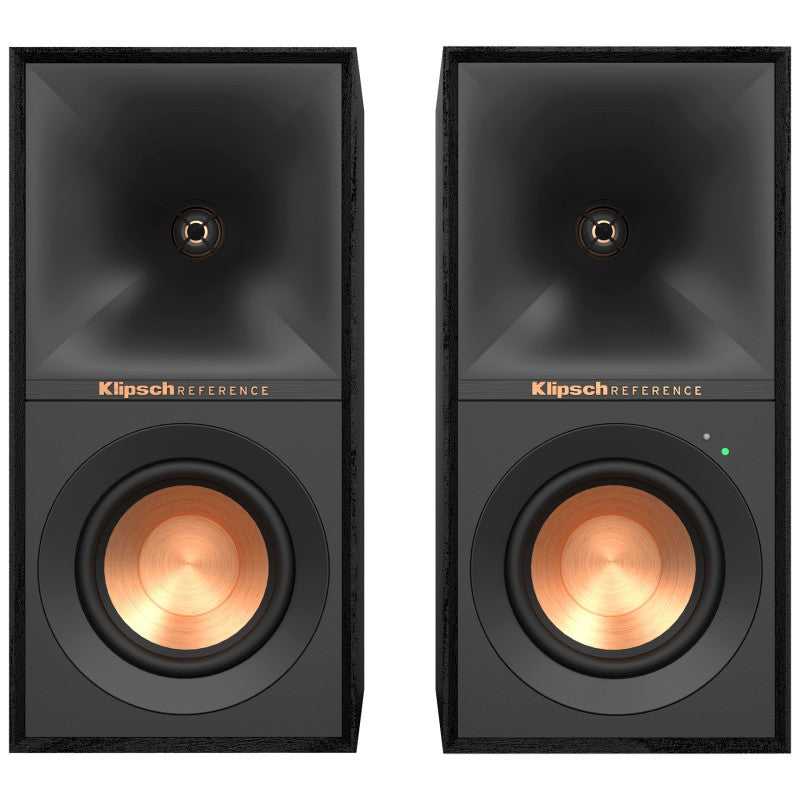Klipsch Powered Bookshelf Speakers - Black - R40PM - Open Box or Display Models Only