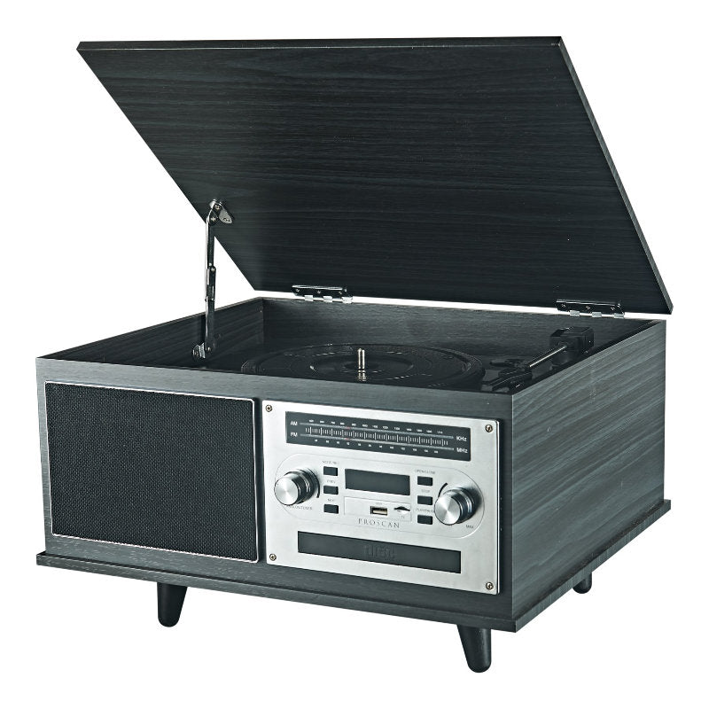 Proscan Nostalgia Audio System - Black - PRCD906BT-BLACK