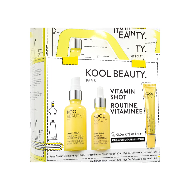 Kool Beauty Paris Vitamin Glow Kit - 3 piece