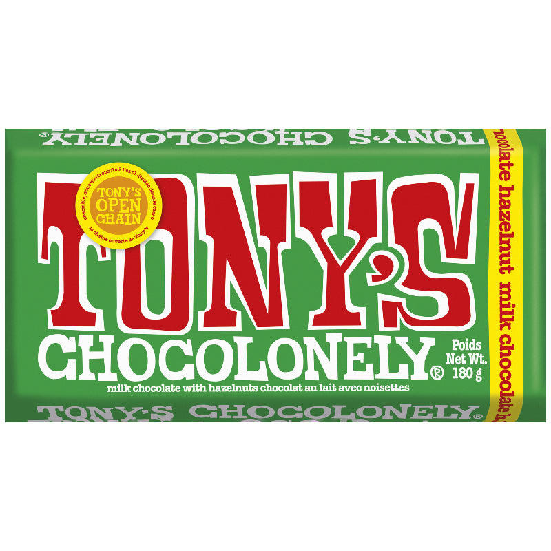 Tonys Chocolonely Milk Chocolate - Hazelnut - 180g