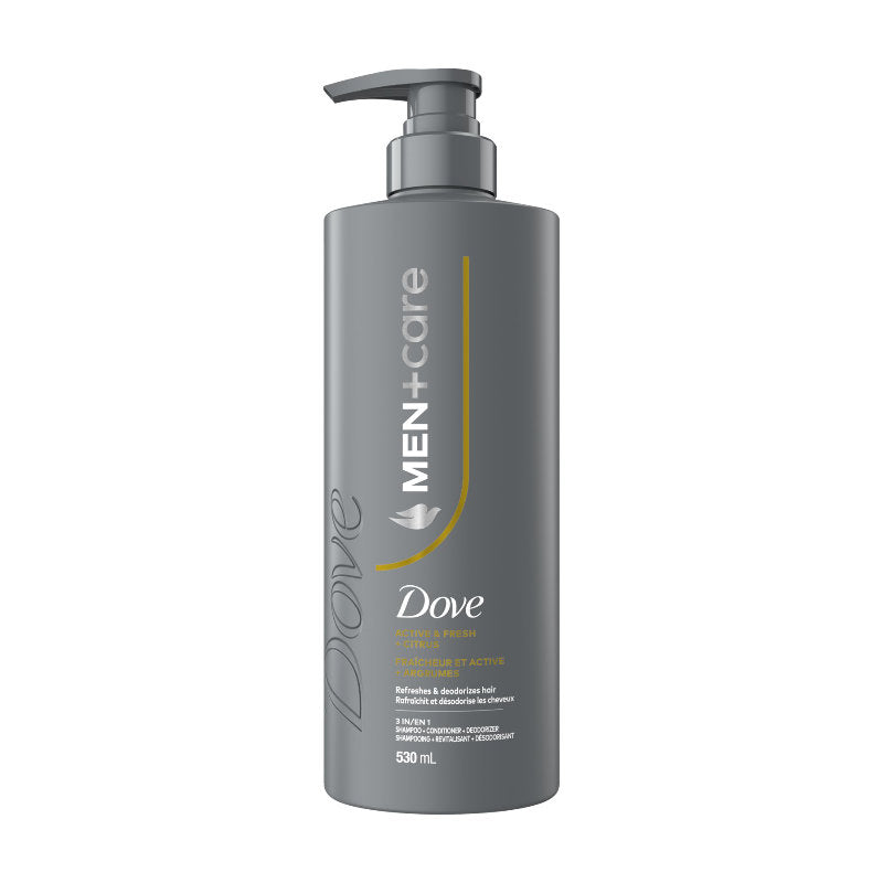 Dove Men+Care Active + Fresh Shampoo / Conditioner / Deodorizer - 530ml
