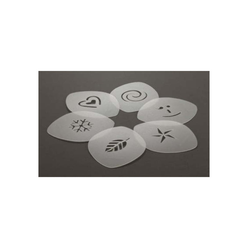 Aerolatte Cappuccino Art Stencil Set - 6's