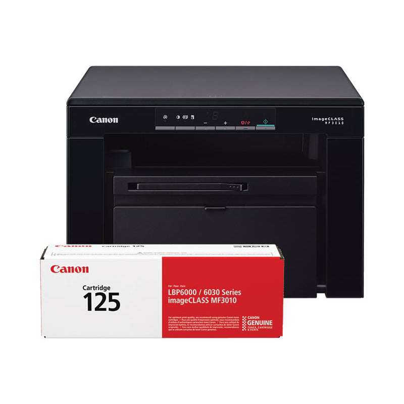 Canon ImageCLASS MF3010 VP Black and White Laser Printer - Black - 5252B037