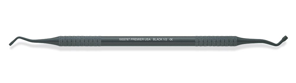 Composite/Plastic Filling Instruments – Manipulation CMI 1/2 Black, Anodized Aluminum Black Handle, Double End