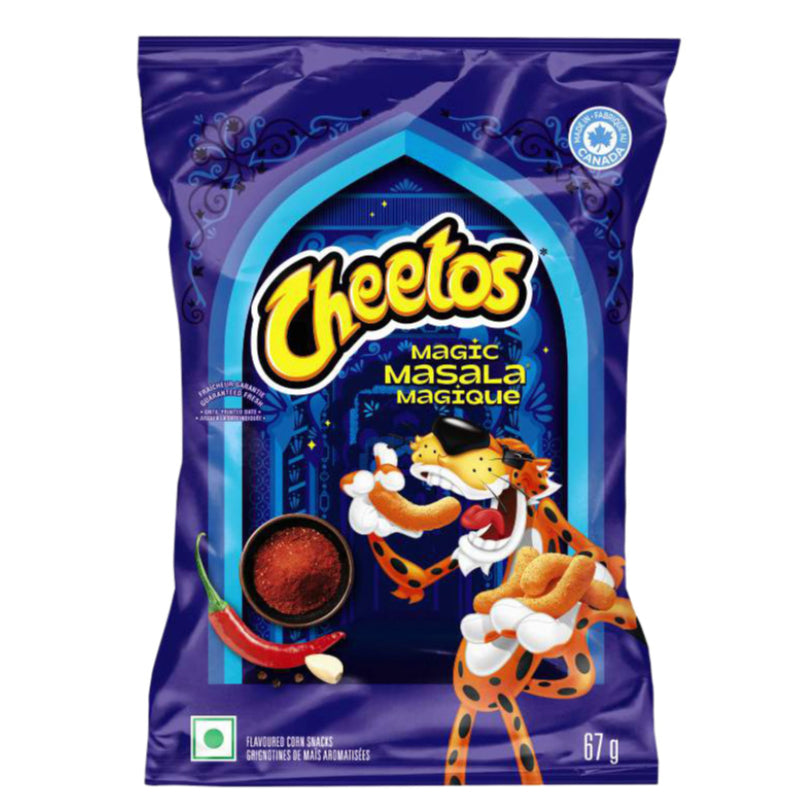 Cheetos Magic Masala Puffs Flavoured Corn Snacks - 67g
