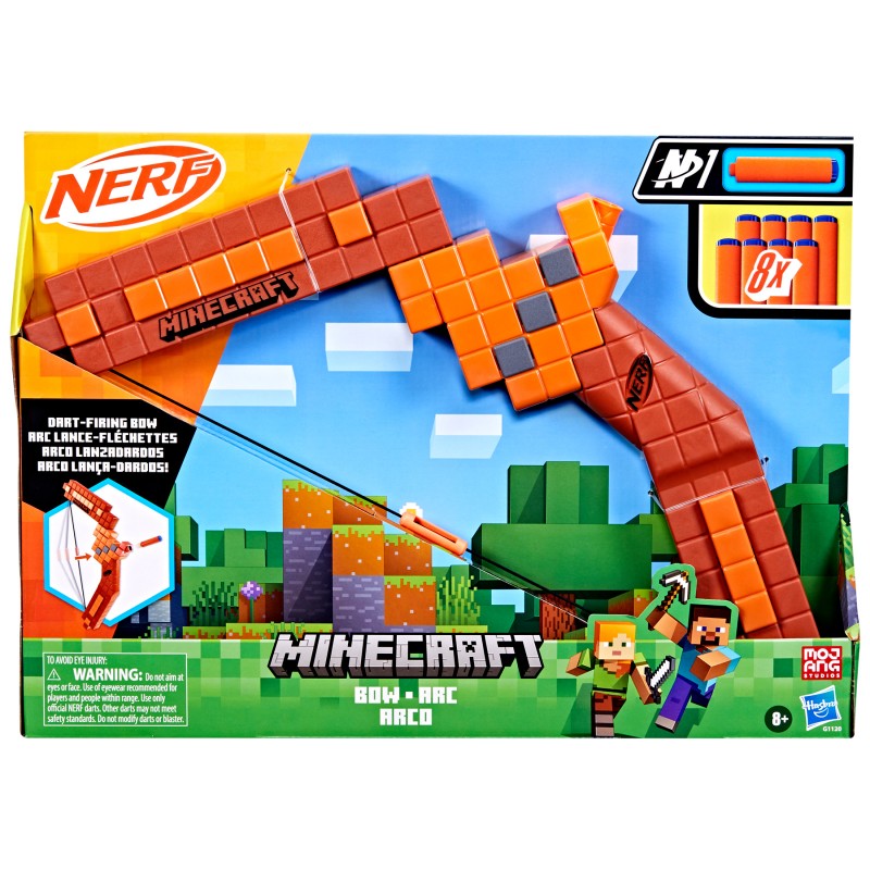 Nerf Minecraft Pillager's Crossbow Dart Blaster