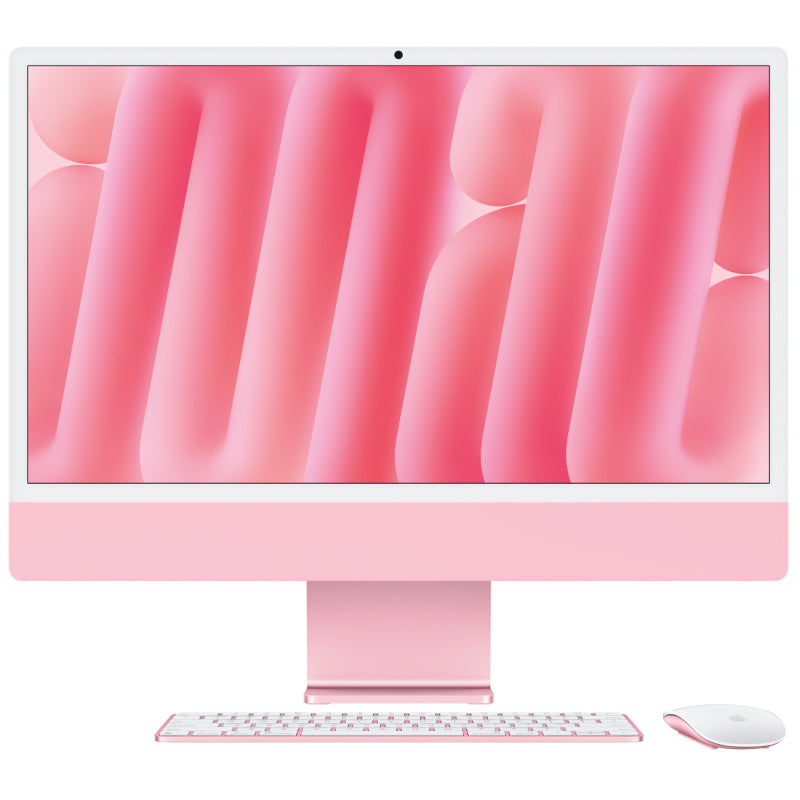 Apple iMac with 4.5K Retina Display - 24 Inch - 16GB - 512GB SSD - 10 Core M4 Chip - 10 Core GPU - Pink - MWV53LL/A