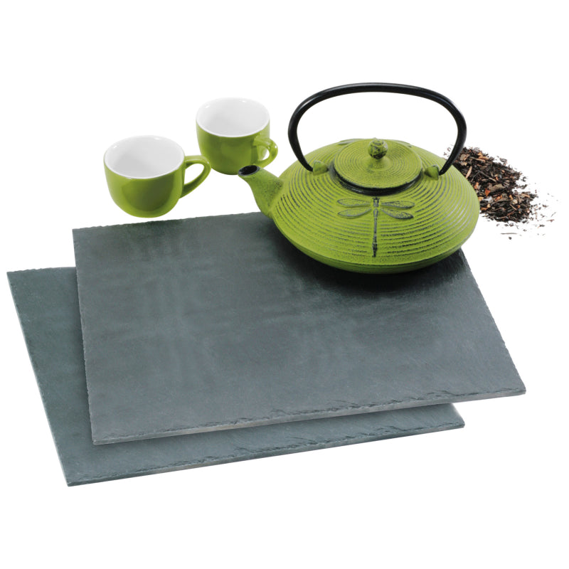 Natural Living Slate Platters Set - 2 Piece