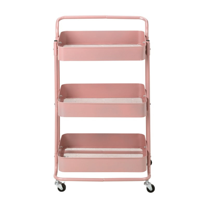 Collection by London Drugs 3-Tier Storage Trolley - Pink