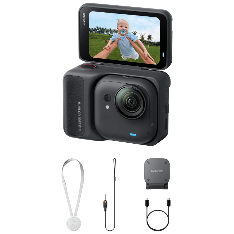 Insta360 Go Ultra 4K Action Camera Standard Bundle - Midnight Black - CINSABEA_GOULTRA10