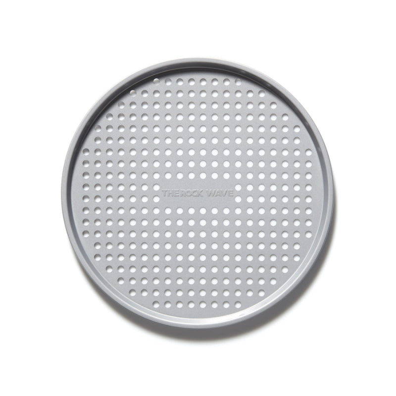 Starfrit The Rock Wave Non-Stick Pizza Pan Crisper - Carbon Steel - Grey - 37cm (14.5 Inches)
