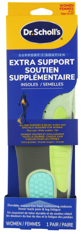 Dr. Scholl's Pain Relief Orthotics Extra support - Insoles - women's - 6-11 - dark blue pair