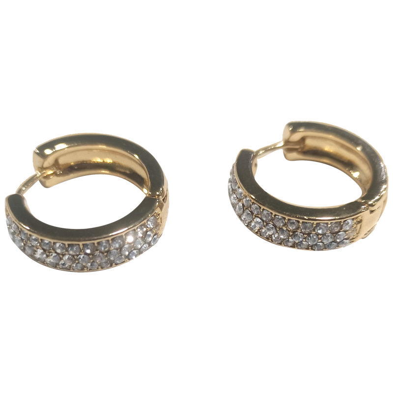 Primavera CZ Huggie Hoops - Gold