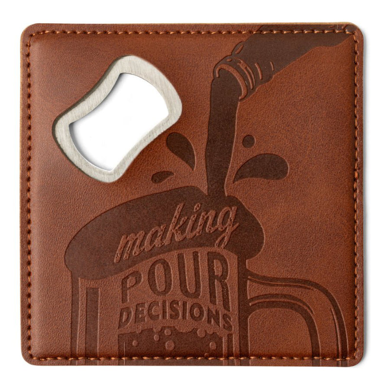 Brodeo Drive Pour Decisions Bottle Opener Coaster - Making Pour Decisions