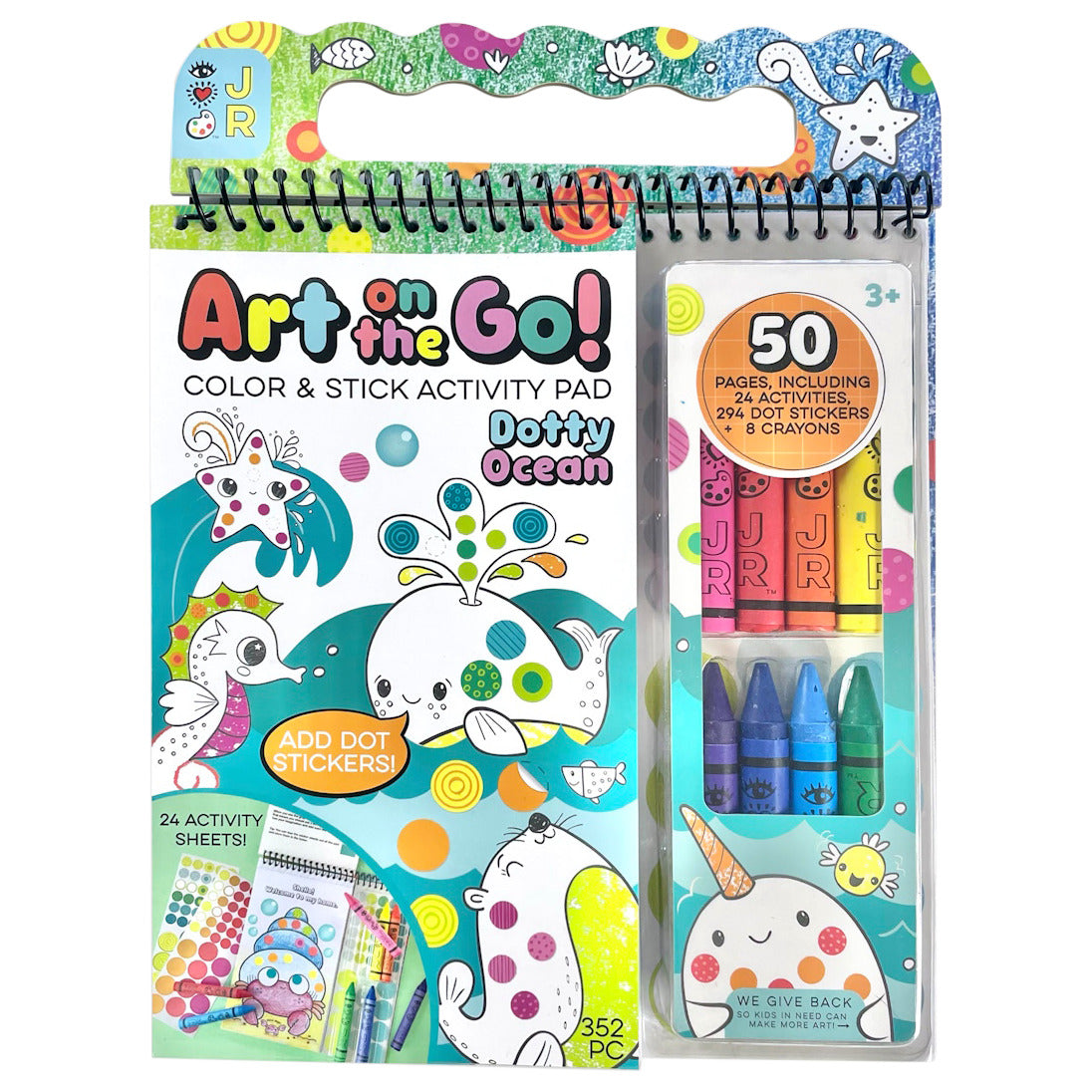 iHeart Art on the Go! Color & Stick Activity Pad - Dotty Ocean