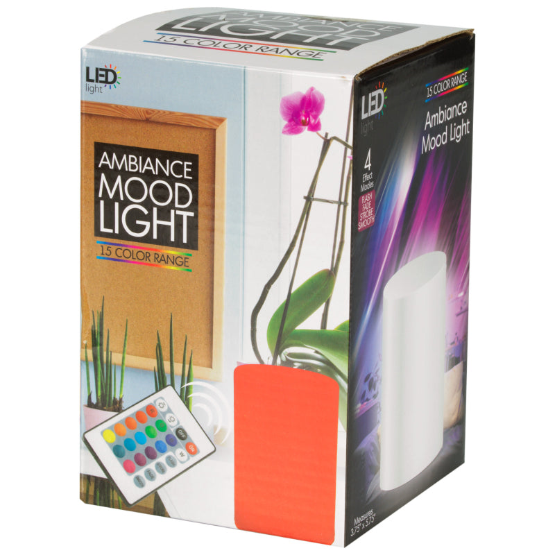 RGB Ambiance Mood LED Light - 15 Color Range - White