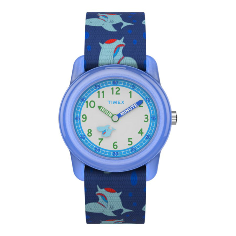 Timex Time Machines Blue Shark Wristwatch - Blue - TW7C135002Y