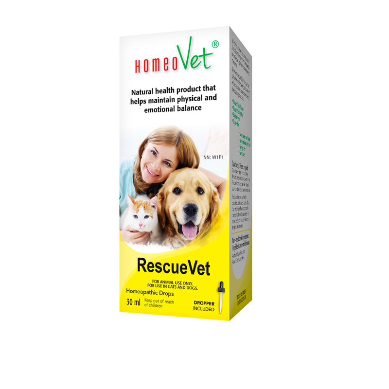 HomeoVet Homeopathic Drops for Cats and Dogs - RescueVet - 30ml